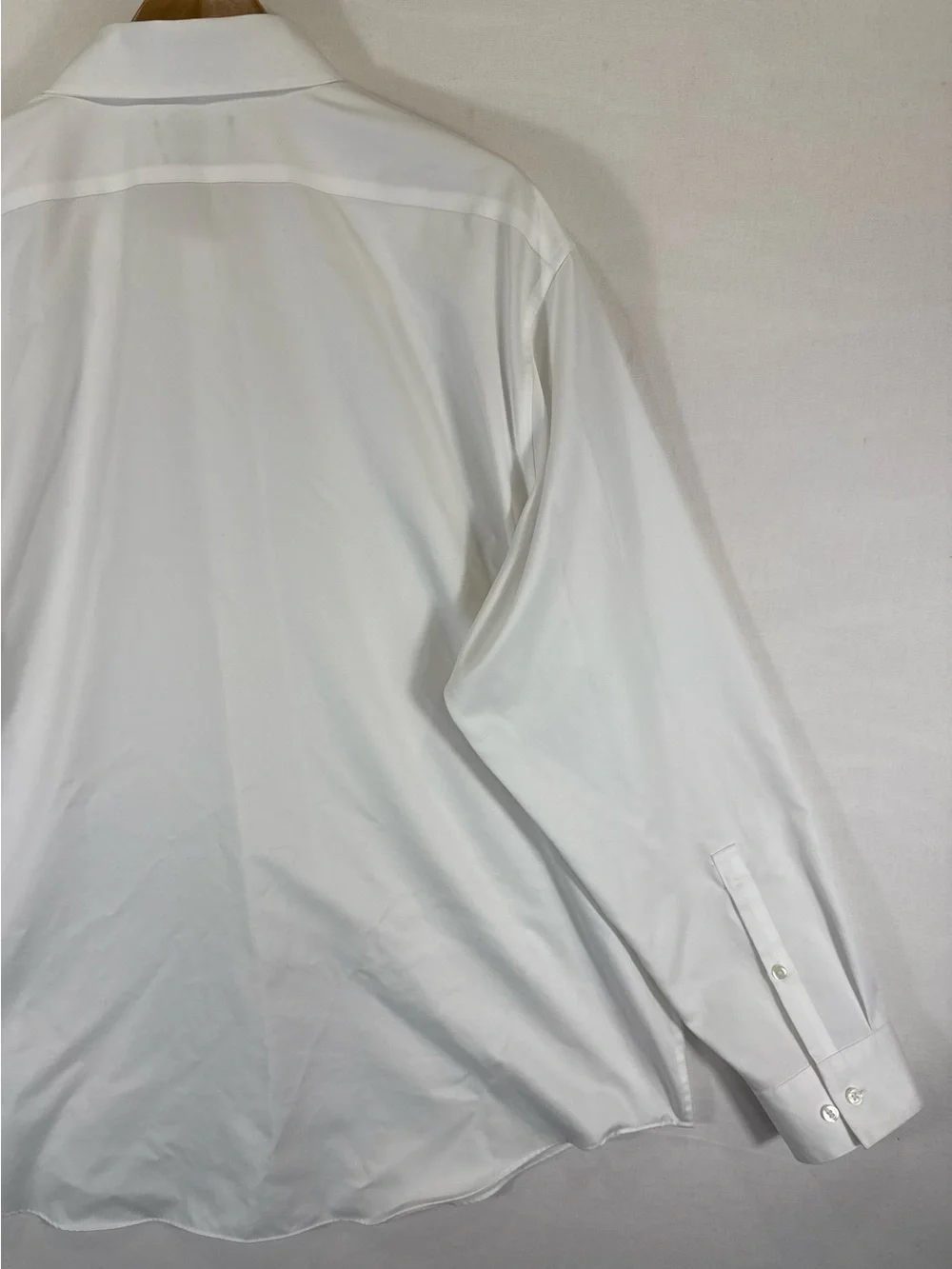 Calvin Klein White Men's Dress Shirt - Spread Collar